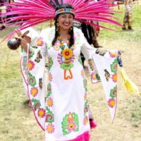 Rosa Maria Fuentes Islas in her traditional regalia. Photo: Courtesy of the artist.